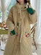 Super Cute Quilted Coat With 3D Decorations