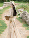 Printed Mermaid Slip Dress + Cardigan 2Pcs Set