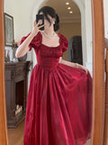 Antique Royal Satin Dress