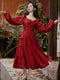 Vintage Solid Color Dress