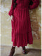 Red Rose Midi Dress