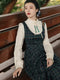 Vintage Fake 2pcs Plaid Dress