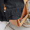 Lace Hem Linen Pants