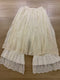 Lace Hem Linen Pantskirt