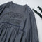 Naturecore Embroidered Vintage Dress