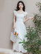 Fairy White Square Neck Dress