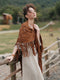 Faux Suede Leather Tassel Shawl