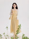 3D Flowers Slip Dress + White Cardigan
