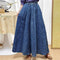 Big Hem Denim A Skirt