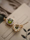 Large Square CZ Diamond Earrings