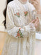 Embroidered Drawstring Lace Dress