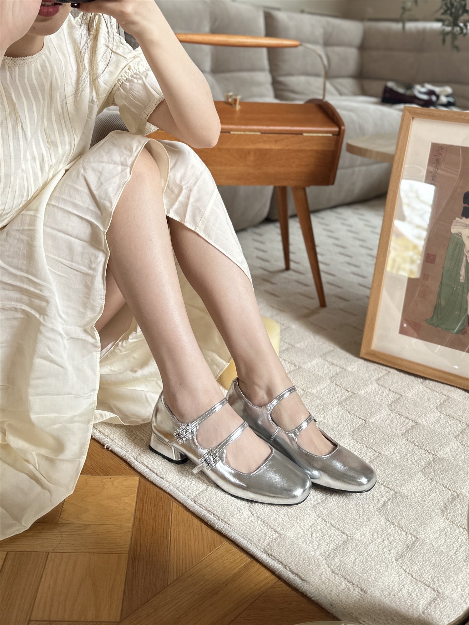 Vintage Square Head Shoes