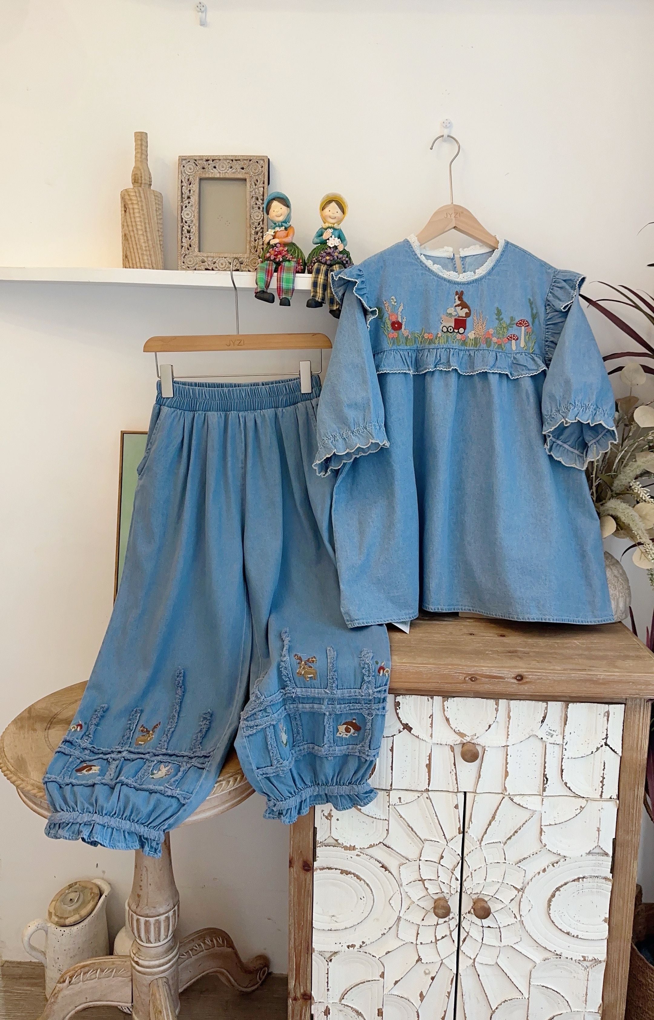 Light Blue Denim Bloomers