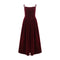 Frilled Neck Vintage Velvet Slip Dress