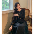 Elegant Classic Tweed Dress