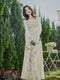 High Waist Floral Dress + White Cardigan