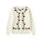 Floral Embroidered Woolen Cardigan