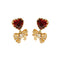 CZ Diamonds Bow Earrings