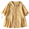 Embroidered Collar Linen Blouse