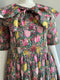 Vintage Cape Collar Floral Dress