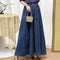 Big Hem Denim A Skirt