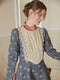Victorian Stand Collar Linen Dress