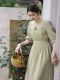 Antique Romantic Belted Dress