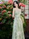 Slim Waist Slip Dress + Chiffon Cardigan