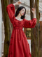 Vintage Solid Color Dress