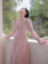 Fairy Pink Velvet Vintage Dress