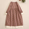 Farmcore Floral Print Fake 2pcs Dress