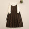 Cute Polka Dot Overall Dress