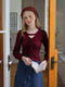 Long Sleeve Slim Fit Drawstring Shirt