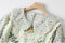 Forest Girl Floral Embroidered Drawstring Dress