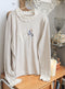Lace Trim Embroidered Bottom Shirt
