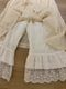 Lace Hem Linen Pantskirt