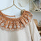 Embroidered Collar Linen Autumn Dress