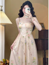 Fairycore Floral Tulle Dress