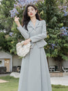 Vocational Blazer Suit 2pcs Set