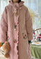 Super Cute Quilted Coat With 3D Decorations