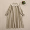 Goblin Outfit Frilled Collar Cotton Dress