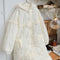 Lace Hood Quilted Coat