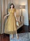 Golden Tulle Dress