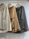 Cinderella Patchwork Linen Skirt