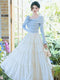 Romantic Off Shoulder Knit Top + Long Skirt 2pcs Set