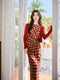 Retro Drawstring Plaid Dress + Knit Cardigan