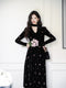 Romantic Floral Velvet Dress