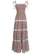 Vintage Plaid Maxi Slip Dress
