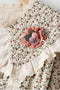 Cotton Loose Fit Lace Trim Collar Floral Shirt