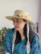 Flower Decor Straw Hat